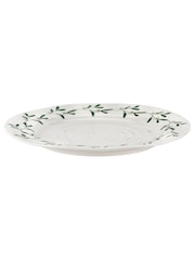 Sophie Conran Set of 4 White Mistletoe Dinner Plates - Image 1 of 4