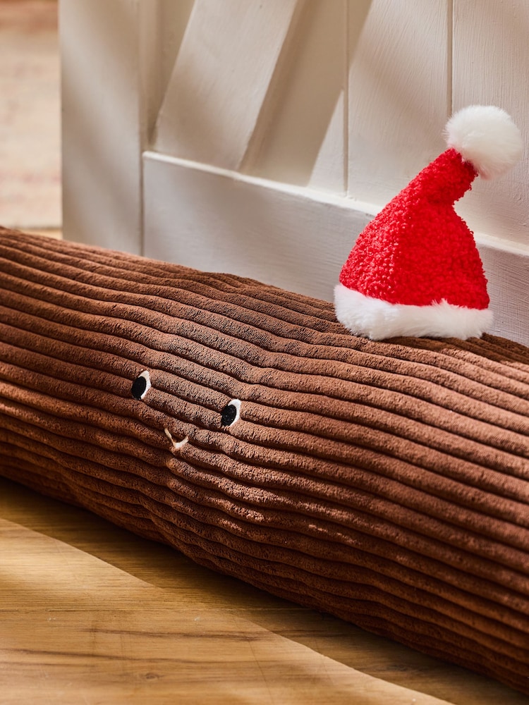 Brown Christmas Yule Log Draught Excluder - Image 2 of 3 Brown Christmas Yule Log Draught Excluder - Image 2 of 3