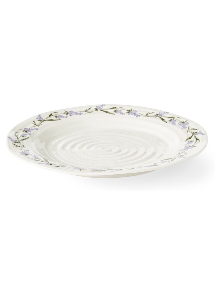 Sophie Conran Set of 4 White Lavandula Dinner Plates - Image 2 of 4