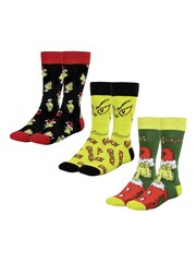 Peers Hardy Multicolour The Grinch Socks 3 Pack - Image 1 of 6
