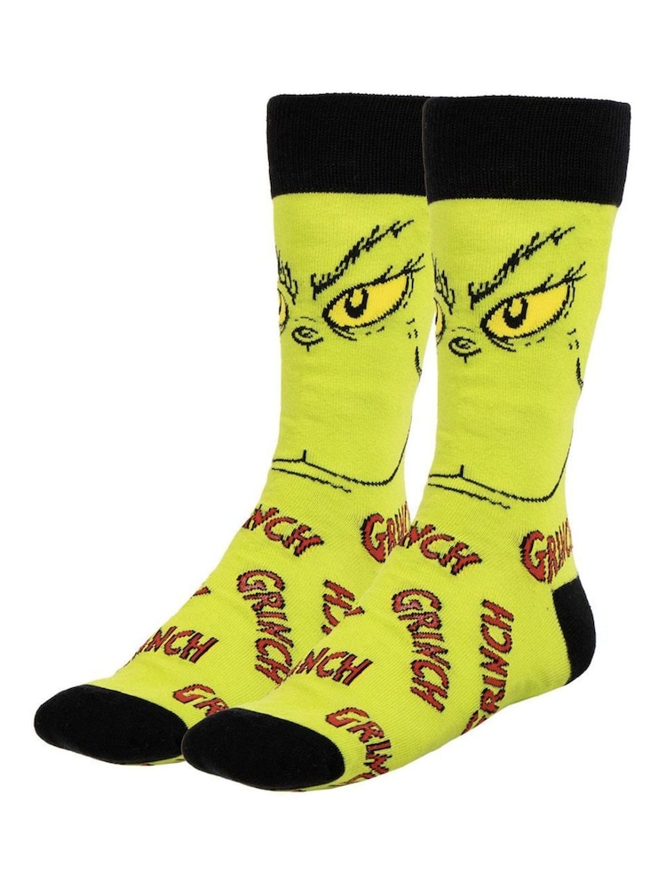 Peers Hardy Multicolour The Grinch Socks 3 Pack - Image 2 of 6