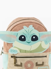 Peers Hardy The Mandalorian Grogu 3D Ears Brown Backpack - Image 2 of 6