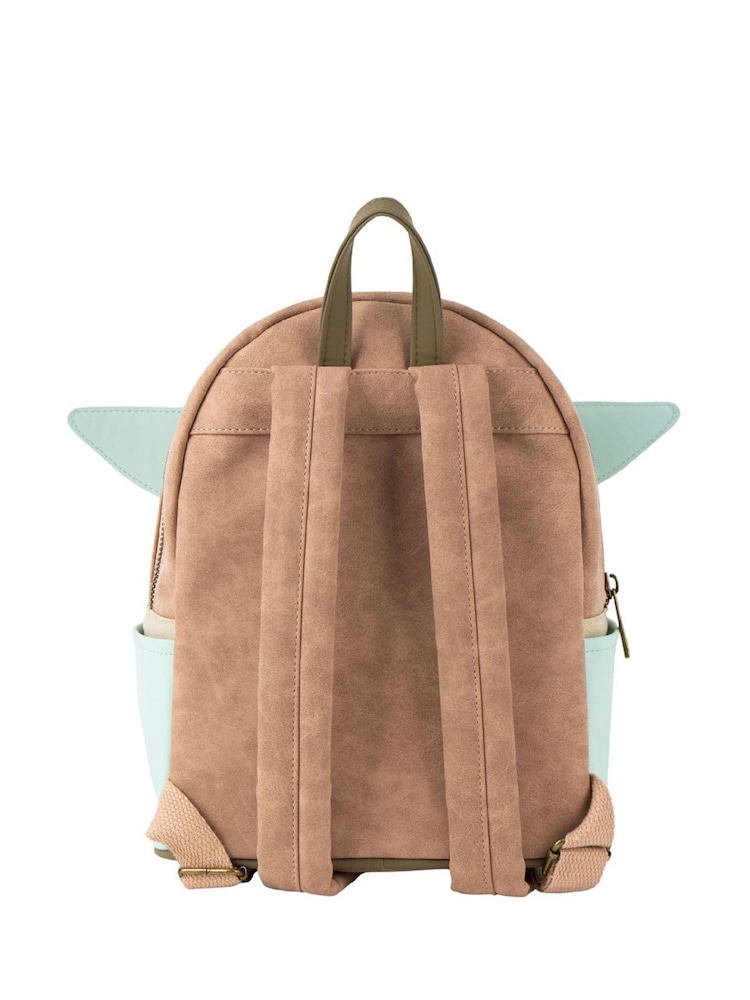 Peers Hardy The Mandalorian Grogu 3D Ears Brown Backpack - Image 6 of 6 Peers Hardy The Mandalorian Grogu 3D Ears Brown Backpack - Image 6 of 6