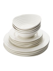 Sophie Conran 12 Piece White Porcelain Dinnerware Set - Image 2 of 5