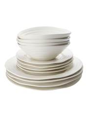 Sophie Conran 12 Piece White Porcelain Dinnerware Set - Image 3 of 5
