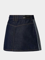 adidas Originals 3-Stripes Maong Mini Skirt - Larawan 7 ng 7