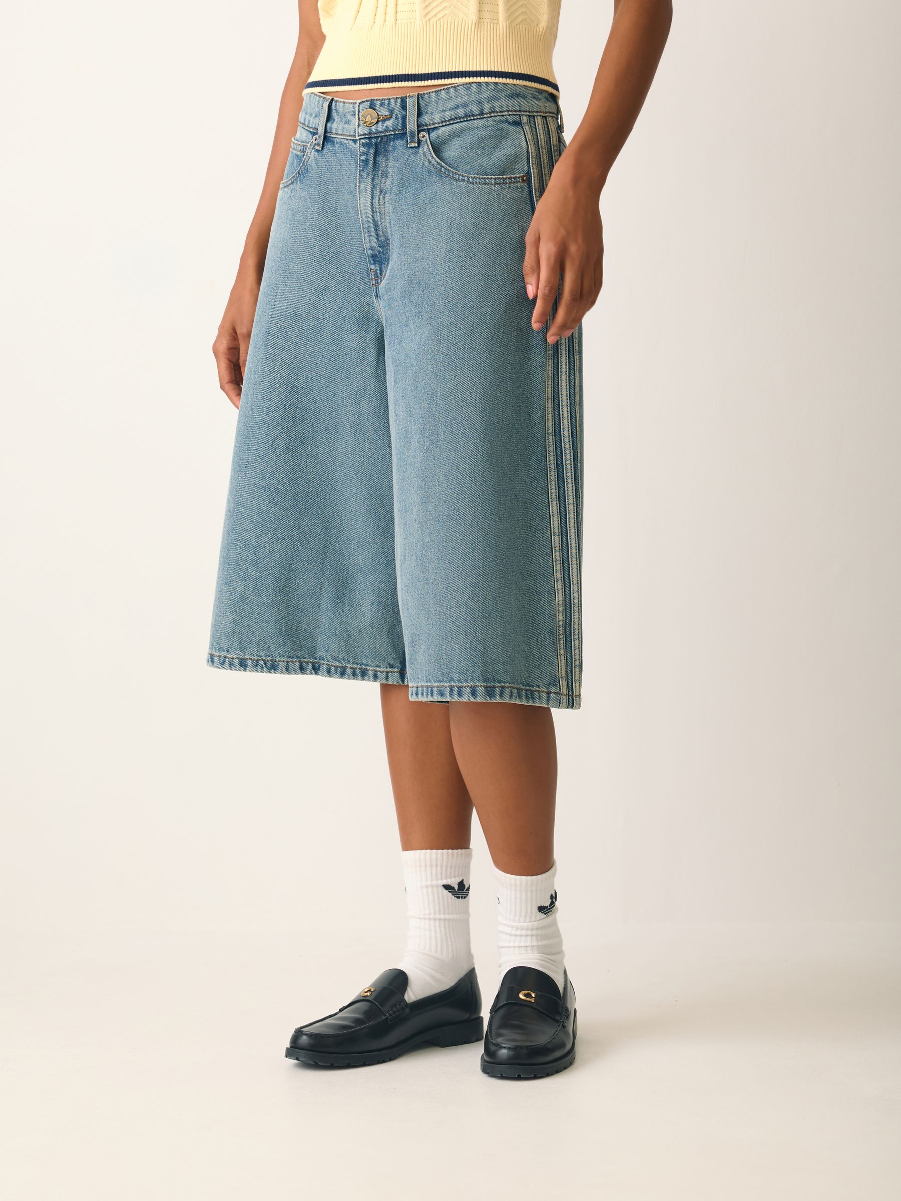 Buy adidas Originals Blue Denim Jeans Shorts from Next Singapore