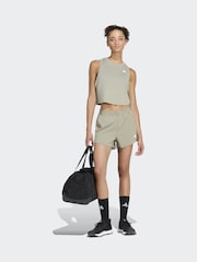 adidas Dark Green Workout Essentials 2In1 Shorts - Image 4 of 7