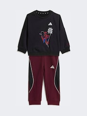 adidas Black Marvel Spider-Man Joggers Set - Image 1 of 8