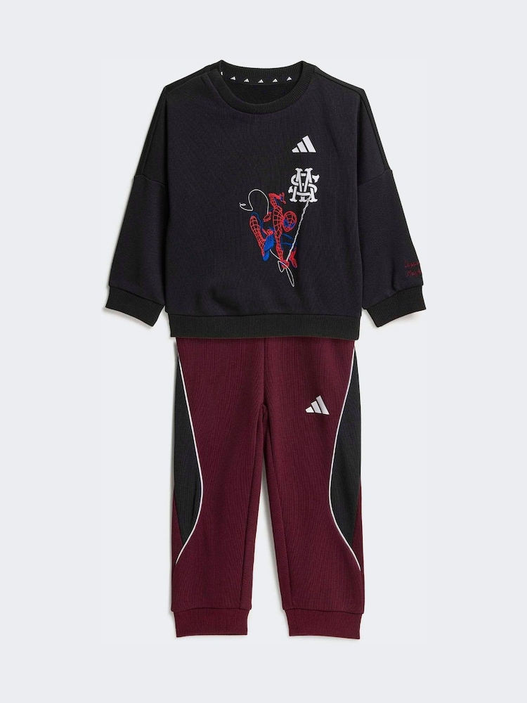 adidas Black Marvel Spider-Man Joggers Set - Image 1 of 8