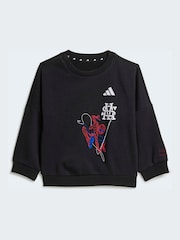 adidas Black Marvel Spider-Man Joggers Set - Image 3 of 8