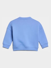 adidas Originals Blue Crew Neck Joggers Set - Image 4 of 7