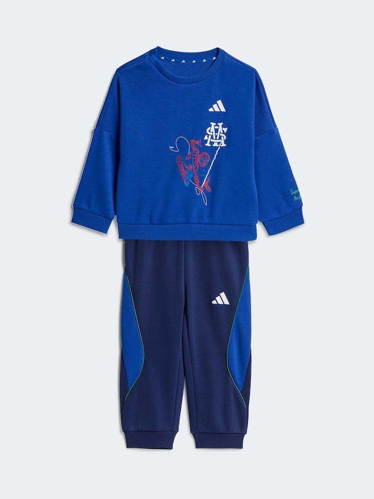 adidas Blue Marvel Spider-Man Joggers Set - Image 1 of 7