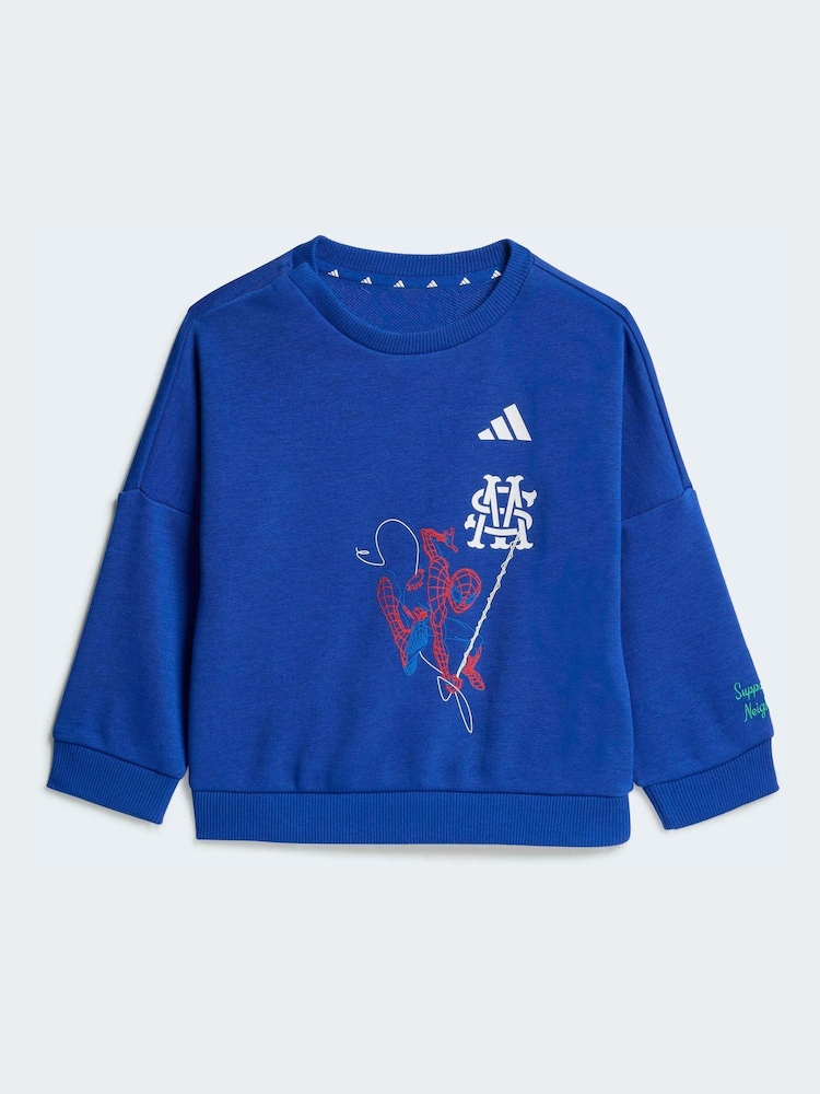 adidas Blue Marvel Spider-Man Joggers Set - Image 2 of 7