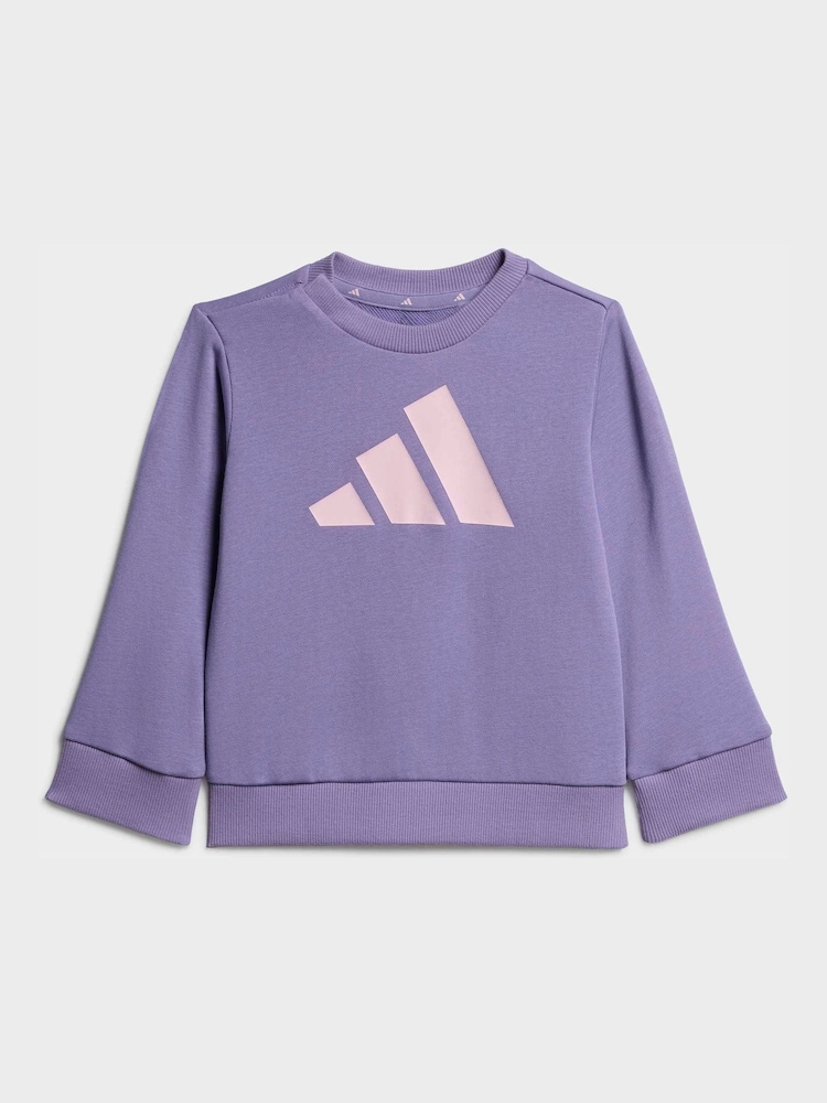 adidas Purple Logo Tracksuit - Image 2 of 7
