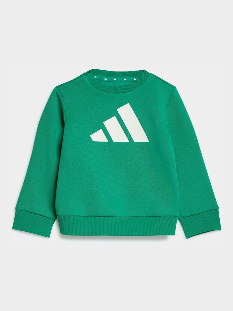 adidas Green 240 Sweat Top and Joggers Set - Image 2 of 7