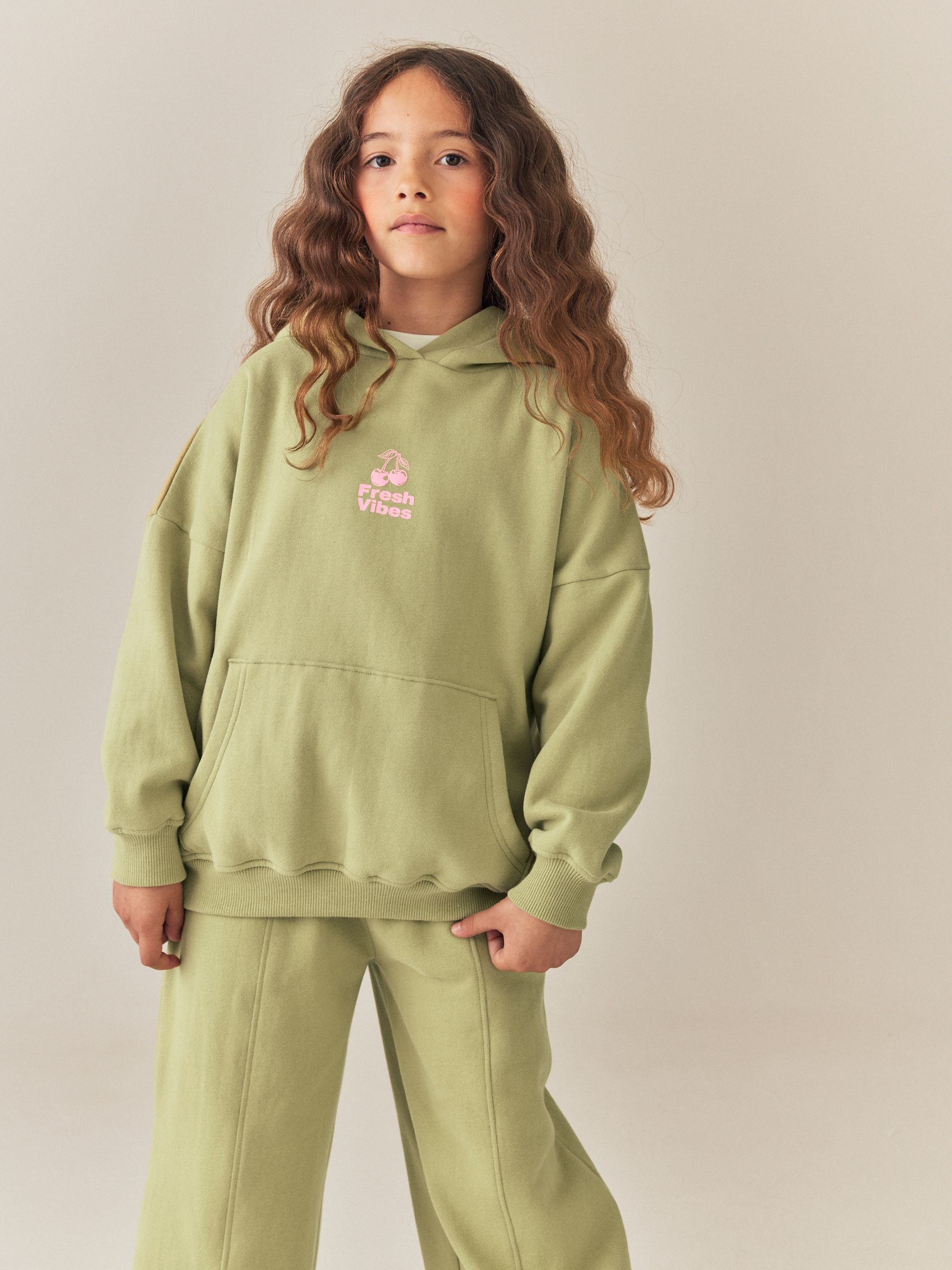 【正規品】Jeniffer knit hoodie set 手元にあり Buy Green/Pink Graphic Hoodie (3-16yrs) from the Next UK online shop