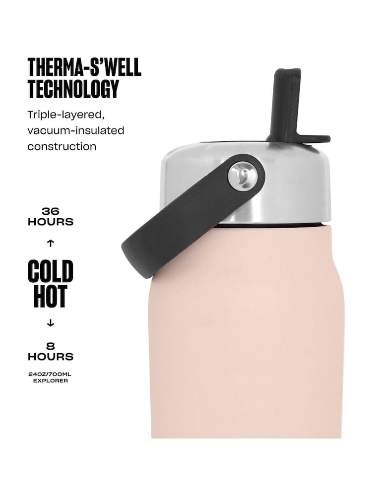 S’well Pink Explorer Thermal Tumbler with Straw - Image 6 of 6 S’well Pink Explorer Thermal Tumbler with Straw - Image 6 of 6