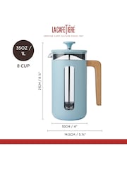 La Cafetiere Blue Pisa French Press 8 Cup - Image 5 of 6