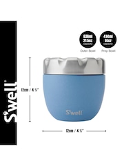 S’well Desert Sky Blue Paper Cutouts Insulated Food Bowl - Image 5 of 6