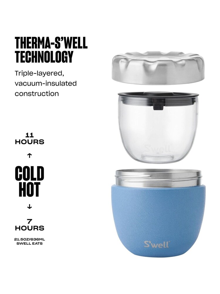 S’well Desert Sky Blue Paper Cutouts Insulated Food Bowl - Image 6 of 6 S’well Desert Sky Blue Paper Cutouts Insulated Food Bowl - Image 6 of 6