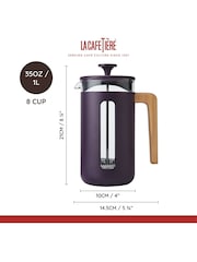 La Cafetiere Purple Pisa French Press 8 Cup - Image 5 of 6