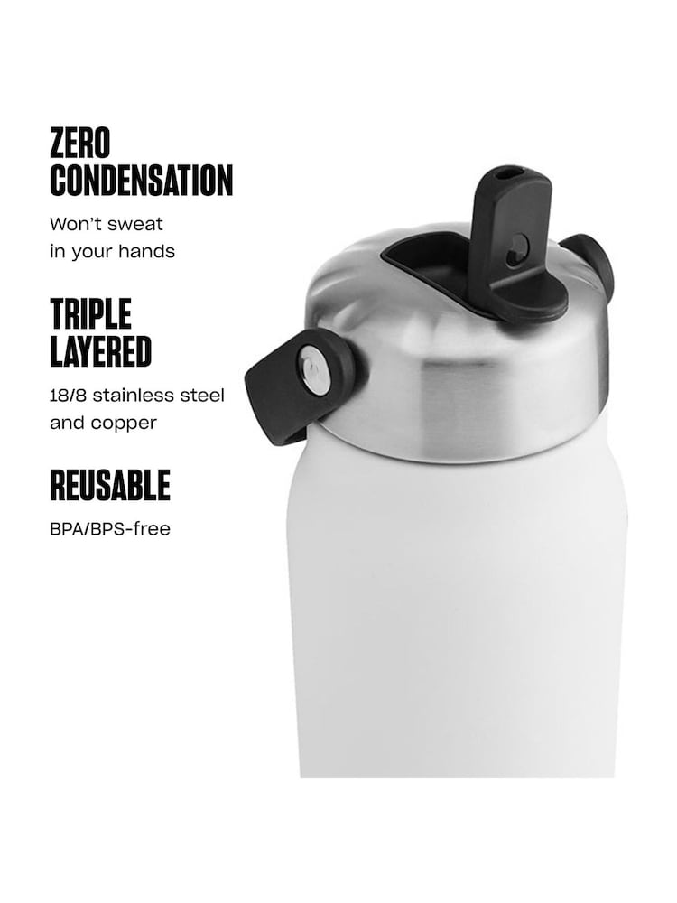 S’well White Explorer Thermal Tumbler with Straw - Image 6 of 6 S’well White Explorer Thermal Tumbler with Straw - Image 6 of 6