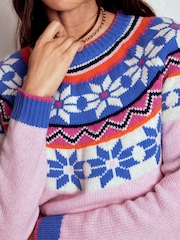 كنزة Eleanor بحياكة بتقنية فير آيل من Boden - صورة 6 من 8