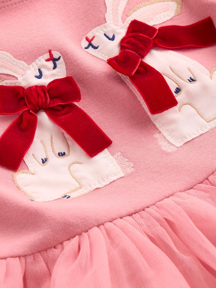 Boden Pink Appliqué Tulle Dress - Image 3 of 3 Boden Pink Appliqué Tulle Dress - Image 3 of 3