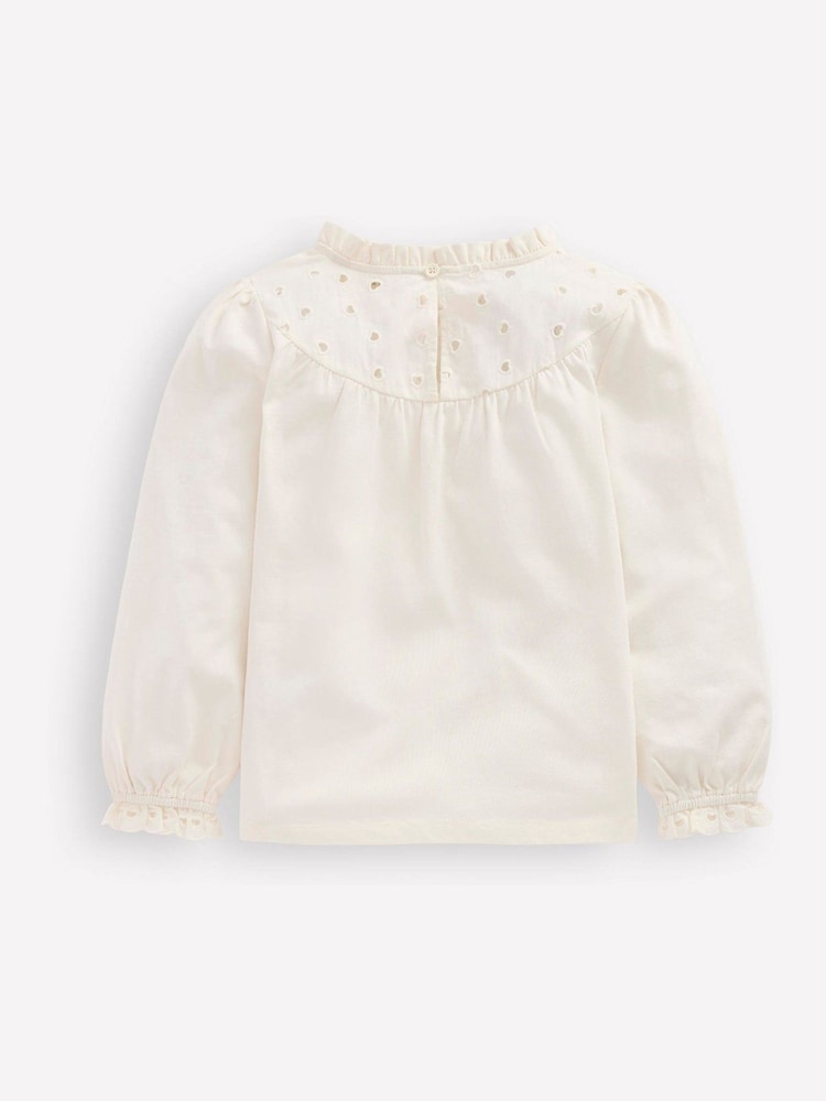 Boden Jersey Heart Broderie Top - Imagen 1 de 2
