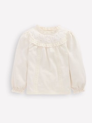 Boden Jersey Heart Broderie Top - Imagen 2 de 2