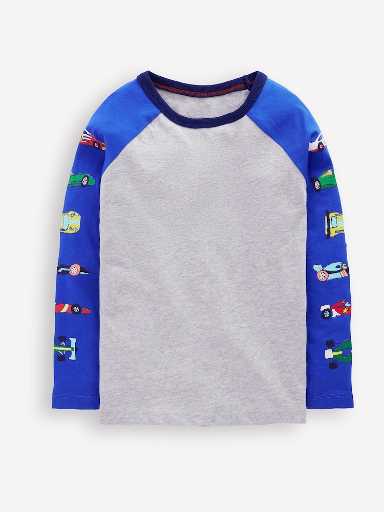 Boden Printed Sleeve Raglan Top - صورة 1 من 3