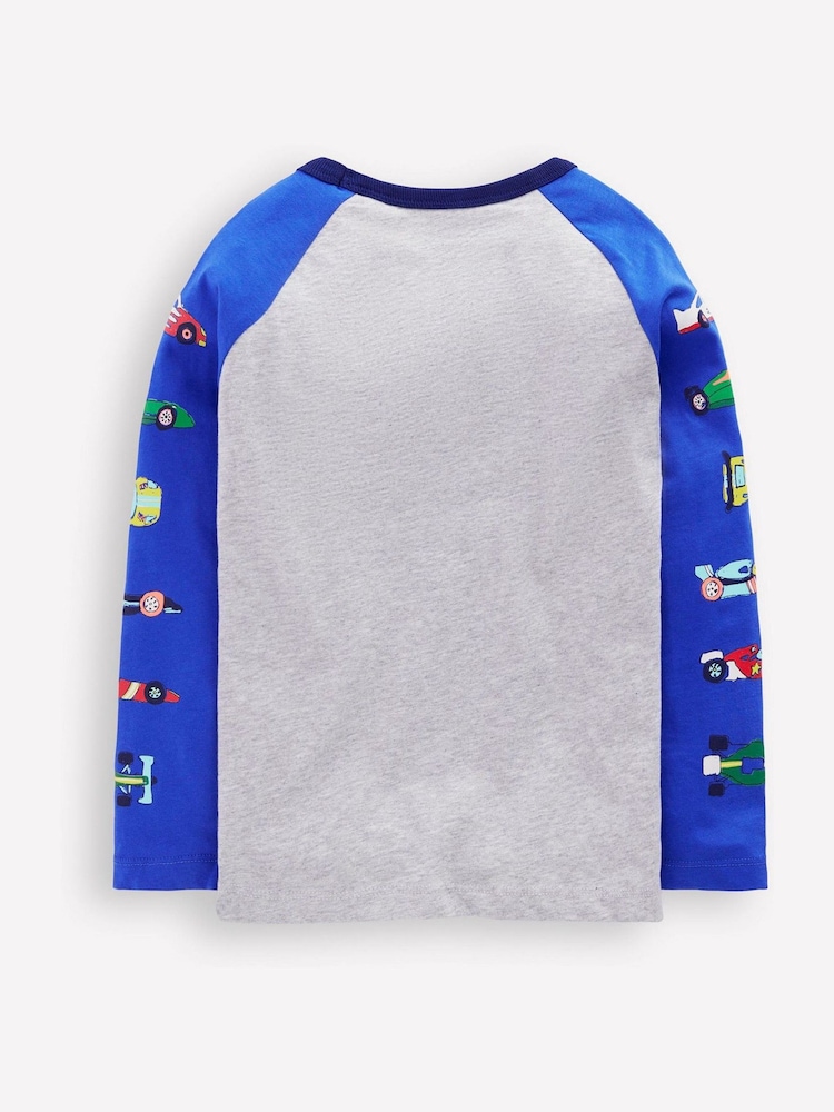 Boden Printed Sleeve Raglan Top - صورة 2 من 3