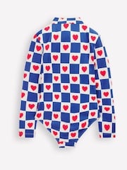 أزرق - بدلة سباحة بكم طويل من Boden - صورة 2 من 3