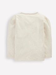 تيشرت بكم منفوخ وخياطة أبليك من Boden - صورة 2 من 3