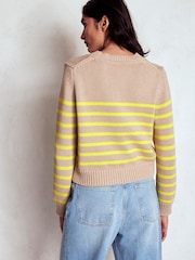 Boden Brown Lucy Chunky Cotton Jumper - Image 3 of 6