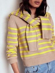 Boden Brown Lucy Chunky Cotton Jumper - Image 4 of 6