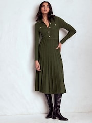 Boden Bronte Knitted Rib Shirt Dress - صورة 1 من 7