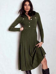 Boden Bronte Knitted Rib Shirt Dress - صورة 5 من 7