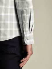 Camisa de flanela escovada xadrez grande Charles Tyrwhitt, corte slim. - Imagem 3 de 5