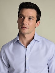 Charles Tyrwhitt Blue Ice  Non-Iron Twill Cutaway Classic Fit Shirt - Image 2 of 6