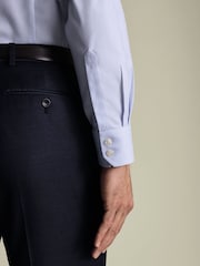 Charles Tyrwhitt Blue Ice  Non-Iron Twill Cutaway Classic Fit Shirt - Image 3 of 6