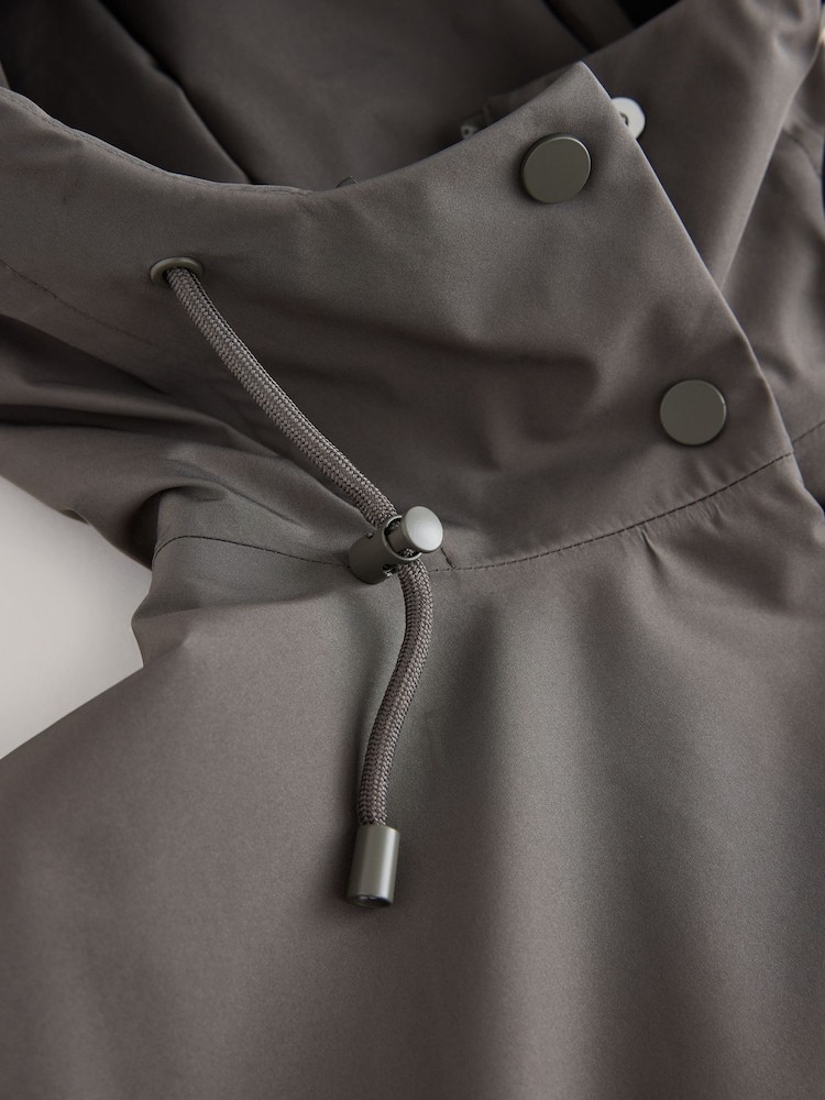 Grey Waterproof Funnel Neck Padded Bomber Jacket - Image 8 of 8 Grey Waterproof Funnel Neck Padded Bomber Jacket - Image 8 of 8
