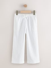Navy/White Wide Leg Trousers 2 Pack (3-16yrs) - Image 2 of 6