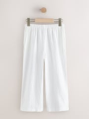 Navy/White Wide Leg Trousers 2 Pack (3-16yrs) - Image 4 of 6