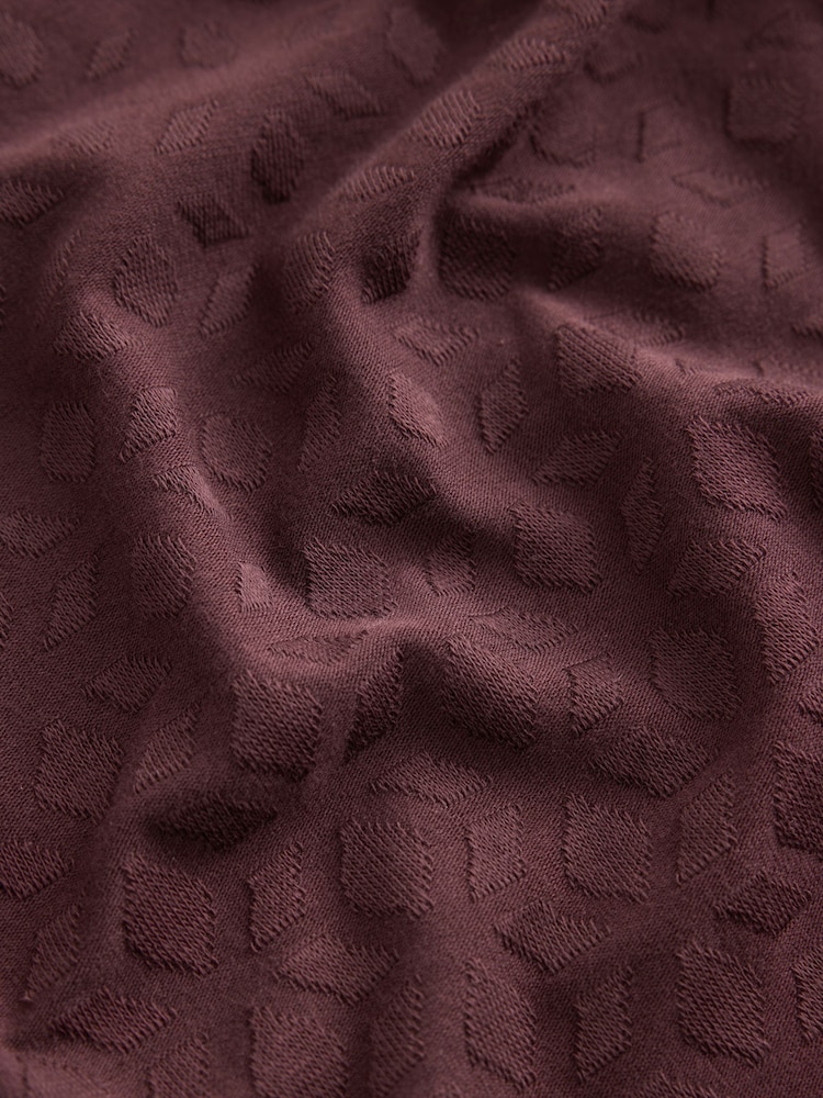Brown Smart Jaquard Polo Shirt - Image 8 of 8 Brown Smart Jaquard Polo Shirt - Image 8 of 8
