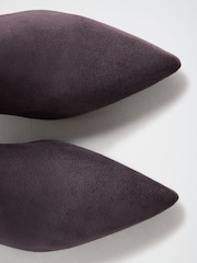 Lipsy Grey Standard fit Faux Suede Pointed Toe Low Kitten Heel Smart Ankle Boots - Image 6 of 7