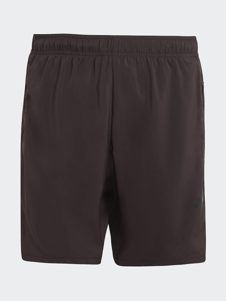 adidas Brown Workout Essentials Base Woven Shorts - Image 5 of 5