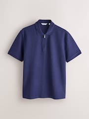 Red/Ice Grey/Navy - Polo texturé coupe classique - Image 5 de 10