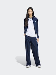 adidas Originals Blue/White Firebird Loose Trousers - Image 5 of 6